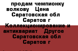 продам чемпионку волкову › Цена ­ 8 000 - Саратовская обл., Саратов г. Коллекционирование и антиквариат » Другое   . Саратовская обл.,Саратов г.